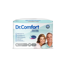 Scutece adulti ,prindere laterala cu scai, Dr.Comfort, 120-170 cm, Marime XL, absortie rapida, 30 buc Scutece adulti ,prindere laterala cu scai, Dr.Comfort, 120-170 cm, Marime XL, absortie rapida, 30 buc