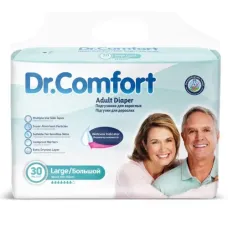 Scutece adulti ,prindere laterala cu scai, Dr.Comfort, 100-150 cm, Marime L, absortie rapida, 30 buc Scutece adulti ,prindere laterala cu scai, Dr.Comfort, 100-150 cm, Marime L, absortie rapida, 30 buc